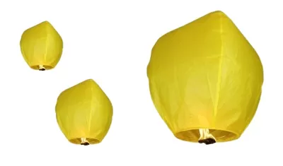 Lampion štěstí žlutý