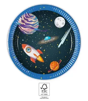 Papírové talíře Vesmír 20 cm 8 ks