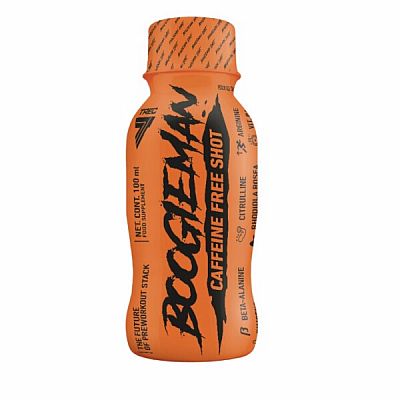 Trec Boogieman Pre-Workout Shot 100 ml bez kofeinu s příchutí broskvového ledového čaje