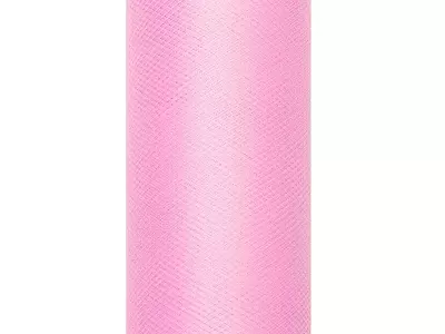 Tyl dekorační světle růžový 30 cm x 9 m