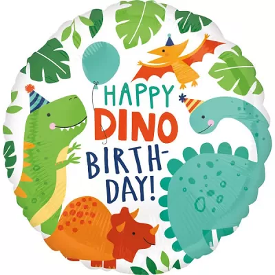Foliový balonek Happy Dino birthday 43 cm