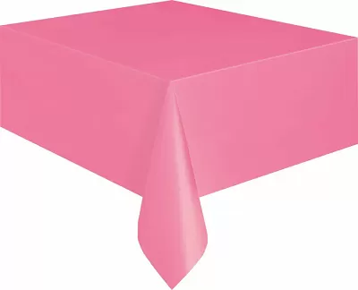 Plastový party ubrus růžový 137 x 274 cm
