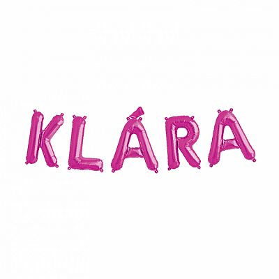 !VÝPRODEJ! Balónkový nápis - Klára (Balónkový nápis - Klára)