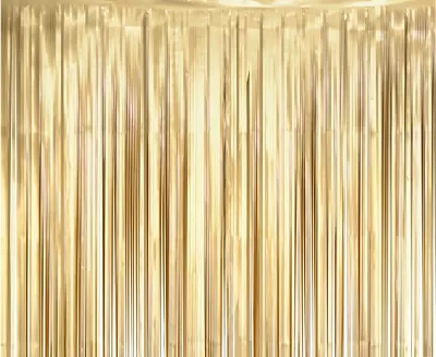 Zlatý matný party závěs 100 x 200 cm