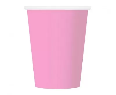 EKO papírové kelímky růžové 6 ks