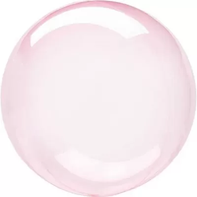 Dekorační bublina průhledná růžová 51 cm