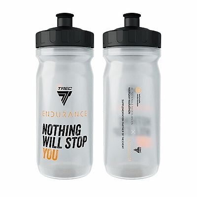 Sportovní láhev Trec Endurance Maraton 600 ml průhledná