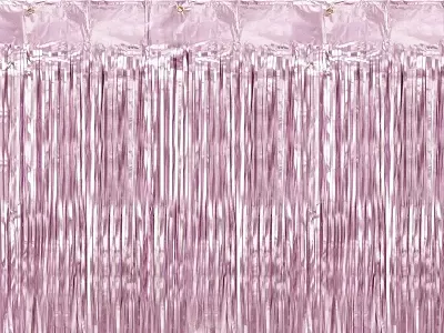 Party závěs světle růžový 90 x 250 cm