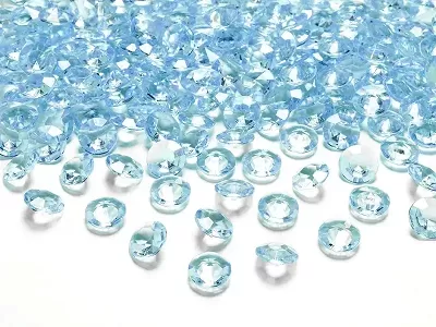 Diamantové konfety modré