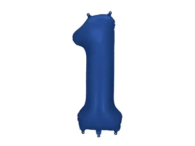 Foliová číslice námořnická modrá 1 - 86cm