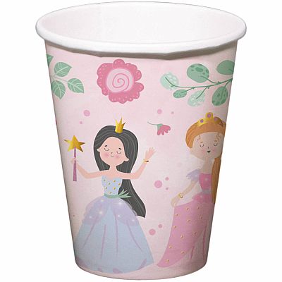 Papírové kelímky Princeznovský den 250ml - 8ks