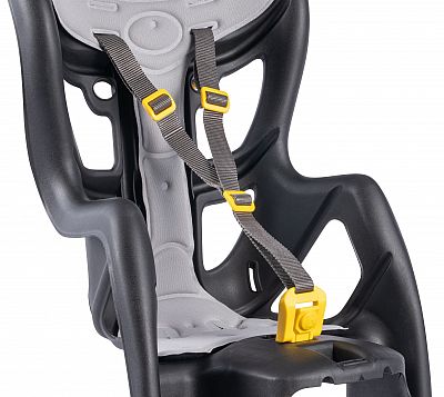 BELLELLI PEPE Dětská sedačka na kolo, upevnění na zadní nosič, černá