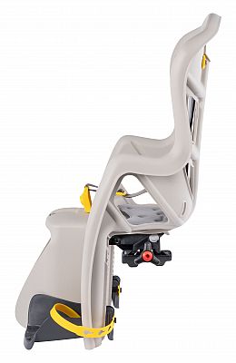 BELLELLI PEPE Dětská sedačka na kolo, upevnění na zadní nosič, hedvábně šedá