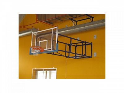 Basketbalová konstrukce otočná, interiér, vysazení od 2,5 m do 4 m