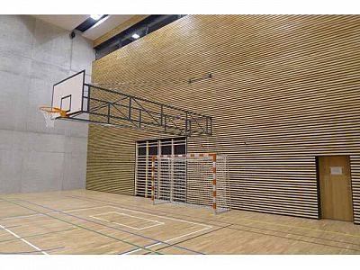 Basketbalová konstrukce otočná, interiér, vysazení od 4 m do 6,0 m