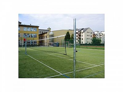 Volejbalové sloupky (ZN), prům.102 mm vč. objímek + pouzdra a víčka (CERTIFIKÁT)
