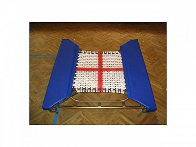 E - trampolína, 118x120 cm, otevřené konce, pružiny (OPEN END)
