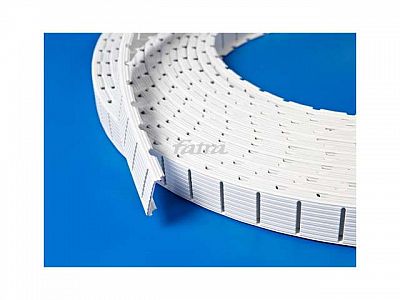 Lajny na tenis, bílá barva, 5 cm, kompletní sada na hřiště pro čtyřhru + kotvící prvky