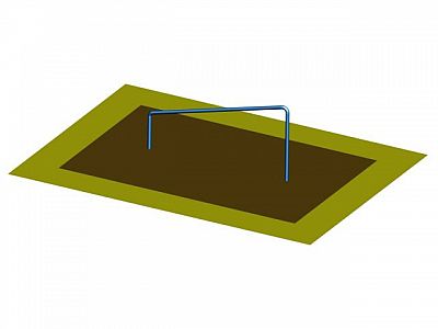 Zábradlí šikmé - přeskokové WK24, Workoutový prvek