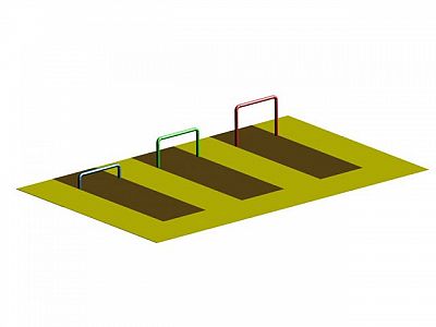 Posilovací rámy (3 kusy) - ruce WK11 c, Workoutový prvek