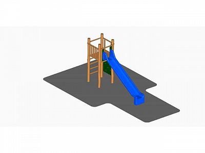 DHA05 - Věž se skluzavkou, varianta 4 (v pádu do 1.85 m)