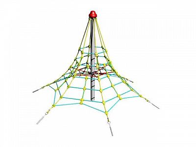 Lanová pyramida SC - výška 2,5 m, výška pádu 1,0 m, 6 zámků