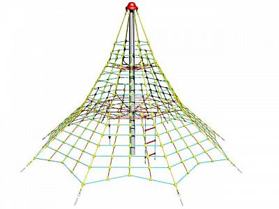 Lanová pyramida SC - výška 4,5 m, výška pádu 1,5 m, 8 zámků