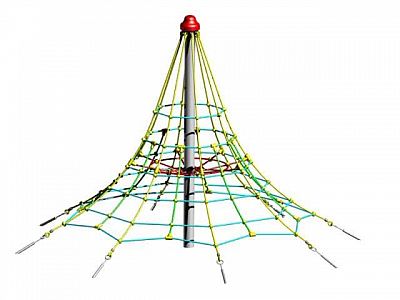 Lanová pyramida SC - výška 2,5 m, výška pádu 1,0 m, 8 zámků