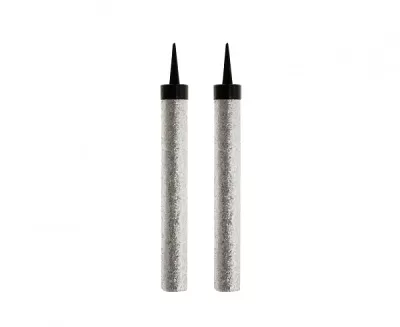 Dortové fontánky stříbrné 12 cm - 2 ks