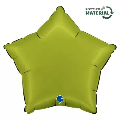 Foliový balonek hvězda matcha zelená 46 cm