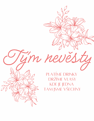 Dámské tričko pro rozlučku se svobodou - Tým nevěsty