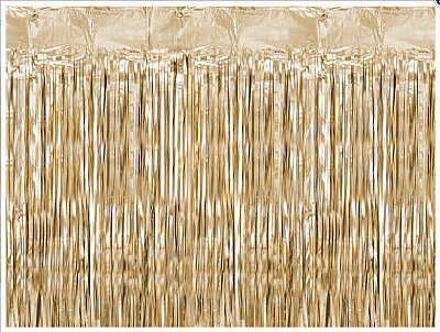 Zlatý - matný party závěs 90 x 250 cm