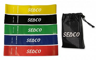SADA ODPOROVÝCH GUM fitness Sedco SET 5KS ÚROVNÍ