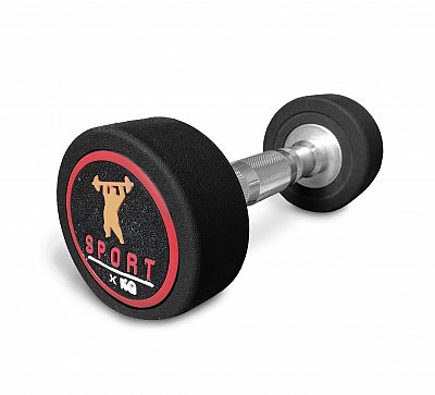 Jednoruční činka Sedco SPORT ROUND RUBBER