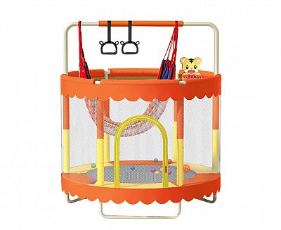 Dětská trampolína SEDCO 150 cm s ochrannou sítí,houpačkou a vybavením