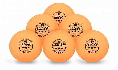 Míčky na stolní tenis SEDCO for CHAMPION 3*** CELL FREE 6ks