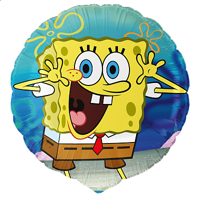Fóliový balónek kruh Sponge Bob 45cm