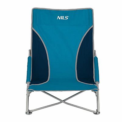 Plážové křeslo NILS Camp NC3035 modro-šedé