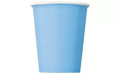 Papírové kelímky světle modré 14 ks