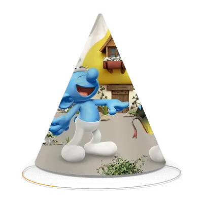 Papírové party čepičky Šmoulové 6ks
