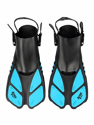 Šnorchlovací set 3 v 1, SVĚTLE MODRÝ, L/XL, ploutve 42-47, maska, šnorchl