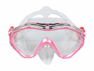 Šnorchlovací set 2 v 1, DĚTSKÝ, RŮŽOVÝ, obsahuje masku a šnorchl