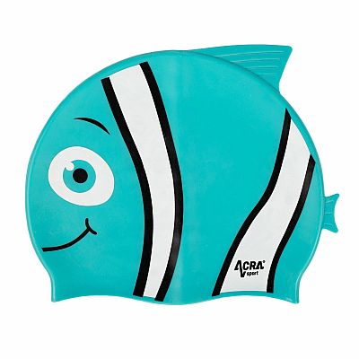 Dětská plavecká koupací čepice, NEMO, tyrkysová