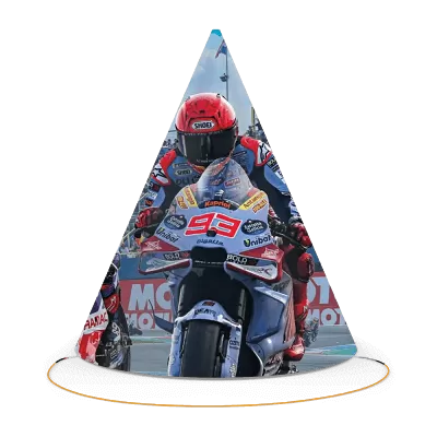 Papírové party čepičky Moto GP 6ks