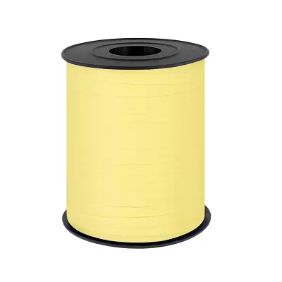 Stuha 5mm x 225m pastelová žlutá