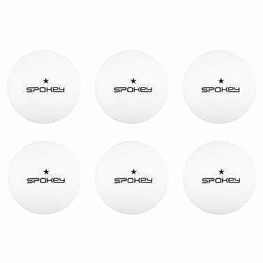 Spokey LERNER * Pingpongové míčky, 6 ks, bílé
