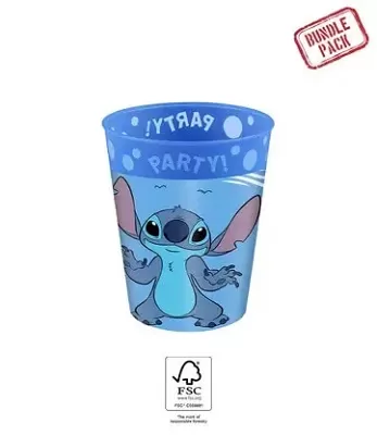Plastový kelímek Stitch znovupoužitelný 250ml