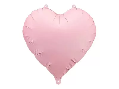 Fóliový balónek srdce pastelově růžové 45cm