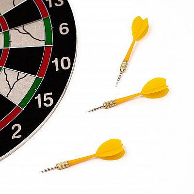 Acra terč na šipky 17", 40cm, kovový rám, 6 šipek