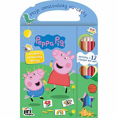 Moje omalovánky na cesty - Prasátko Pepina
